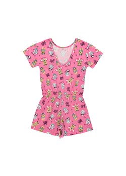Różowy bawełniany kombinezon dziewczęcy ze sklepu 5.10.15 w kategorii Kombinezony dziewczęce - zdjęcie 169685272