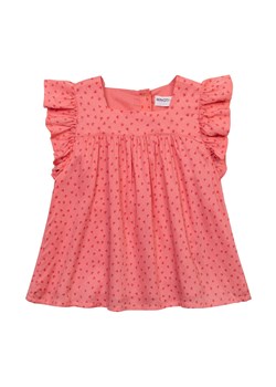 Różowa bluzka z falbankami dla niemowlaka w serduszka ze sklepu 5.10.15 w kategorii Koszulki niemowlęce - zdjęcie 169685443