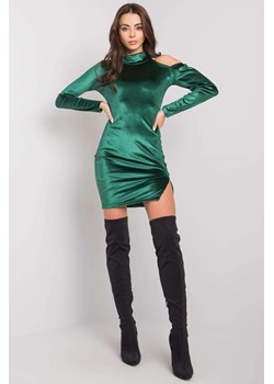 Sukienka z długim rękawem - zielona ze sklepu 5.10.15 w kategorii Sukienki - zdjęcie 169685920