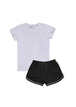 Dziewczęcy strój sportowy T-shirt i spodenki czarny ze sklepu 5.10.15 w kategorii Komplety dziewczęce - zdjęcie 169685974