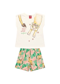Bawełniant komplet dziewczęcy t-shirt z kotkiem i spodenki ze sklepu 5.10.15 w kategorii Komplety niemowlęce - zdjęcie 169686134