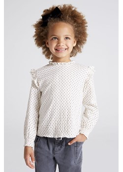 Koszula dziewczęca w grochy - beżowa ze sklepu 5.10.15 w kategorii Bluzki dziewczęce - zdjęcie 169686191