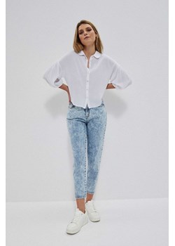 Koszula rozpinana damska z wiskozy biała ze sklepu 5.10.15 w kategorii Koszule damskie - zdjęcie 169686592