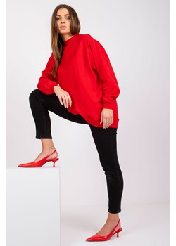 Czerwona bluza Twist ze sklepu 5.10.15 w kategorii Bluzy damskie - zdjęcie 169686613