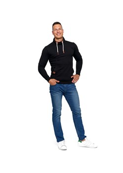 Bluza męska ze stójką czarna ze sklepu 5.10.15 w kategorii Bluzy męskie - zdjęcie 169686743
