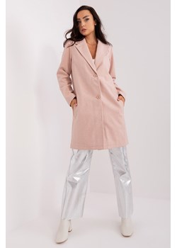 Jasnoróżowy płaszcz damski z podszewką ze sklepu 5.10.15 w kategorii Płaszcze damskie - zdjęcie 169687203