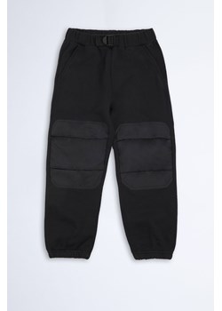 Spodnie ze wzmacnianymi kolanami - czarne - unisex - Limited Edition ze sklepu 5.10.15 w kategorii Spodnie chłopięce - zdjęcie 169687433