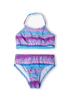 Kolorowe bikini z nadrukiem wiązane na szyi dla dziewczynki ze sklepu 5.10.15 w kategorii Stroje kąpielowe - zdjęcie 169687864