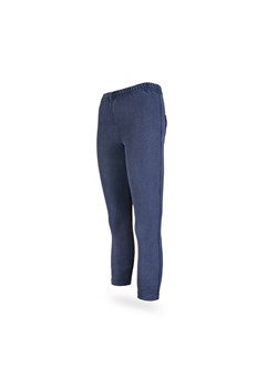 Dziewczęce legginsy opierane gładkie ciemnoniebieskie ze sklepu 5.10.15 w kategorii Spodnie dziewczęce - zdjęcie 169687891