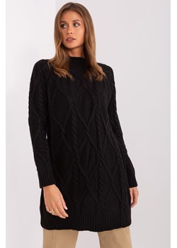 Sukienka dzianinowa z długim rękawem czarna ze sklepu 5.10.15 w kategorii Sukienki - zdjęcie 169688201