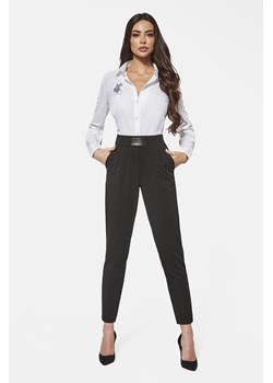 Spodnie damskie materiałowe czarne ze sklepu 5.10.15 w kategorii Spodnie damskie - zdjęcie 169688454