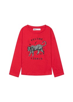 Bluzka dziewczęca bawełniana z tygrysem ze sklepu 5.10.15 w kategorii Bluzki dziewczęce - zdjęcie 169688583