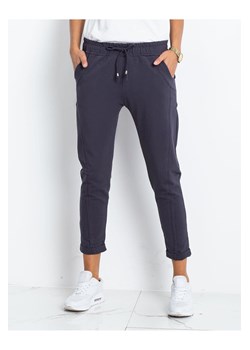 Spodnie dresowe damskie 7/8 nogawka - grafitowy ze sklepu 5.10.15 w kategorii Spodnie damskie - zdjęcie 169688753