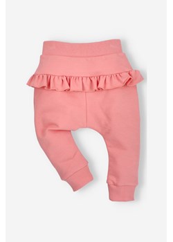 Spodnie niemowlęce z bawełny organicznej dla dziewczynki ze sklepu 5.10.15 w kategorii Spodnie i półśpiochy - zdjęcie 169688894
