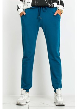 Spodnie dresowe damskie basic- niebieskie ze sklepu 5.10.15 w kategorii Spodnie damskie - zdjęcie 169688923