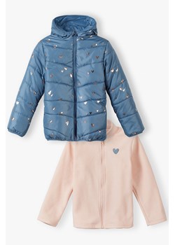 Pikowana kurtka dla dziewczynki z polarem 3w1 ze sklepu 5.10.15 w kategorii Kurtki dziewczęce - zdjęcie 169689103