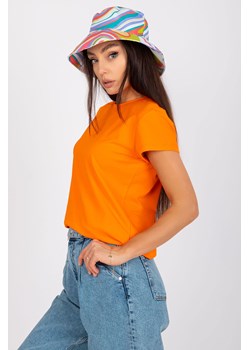 Fluo pomarańczowy damski t-shirt z bawełny Peachy ze sklepu 5.10.15 w kategorii Bluzki damskie - zdjęcie 169689201
