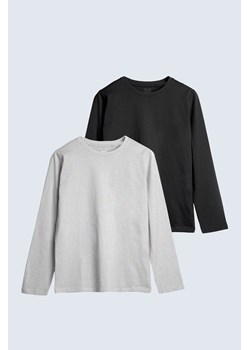 Szara i czarna bluzka dzianinowa z długim rękawem - unisex - Limited Edition ze sklepu 5.10.15 w kategorii T-shirty chłopięce - zdjęcie 169689333