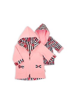 Płaszczyk dresowy dwustronny dziewczęcy - różowy ze sklepu 5.10.15 w kategorii Kombinezony i kurtki - zdjęcie 169689694
