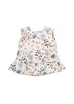 Bluzka niemowlęca na ramiączkach Summer garden ecru ze sklepu 5.10.15 w kategorii Koszulki niemowlęce - zdjęcie 169689761
