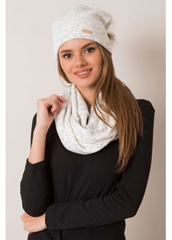 Komplet czapka i szalik rue paris biały ze sklepu 5.10.15 w kategorii Komplety czapka i szalik damskie - zdjęcie 169689800
