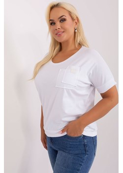 Biała damska bluzka plus size na co dzień ze sklepu 5.10.15 w kategorii Bluzki damskie - zdjęcie 169689843