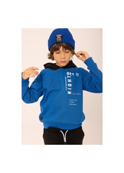 Niebieska bluza chłopięca z kapturem ze sklepu 5.10.15 w kategorii Bluzy chłopięce - zdjęcie 169689974