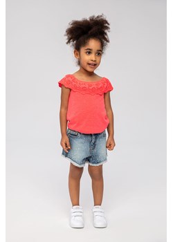 Różowa bluzka- top dla dziewczynki z haftem ze sklepu 5.10.15 w kategorii Bluzki dziewczęce - zdjęcie 169690261
