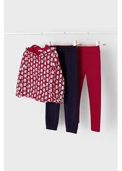 Komplet dziewczęcy bluza rozpinana + legginsy + spodnie dresowe ze sklepu 5.10.15 w kategorii Dresy dziewczęce - zdjęcie 169690274