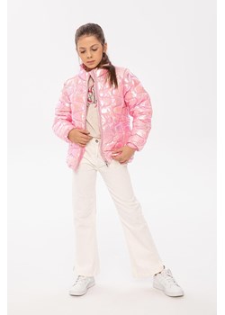 Różowa kurtka przejściowa pikowana ze stójką dziewczęca ze sklepu 5.10.15 w kategorii Kurtki dziewczęce - zdjęcie 169690284
