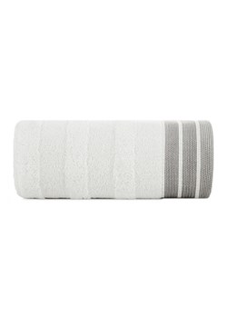 Biały ręcznik z ozdobnymi pasami 50x90 cm ze sklepu 5.10.15 w kategorii Ręczniki - zdjęcie 169690334