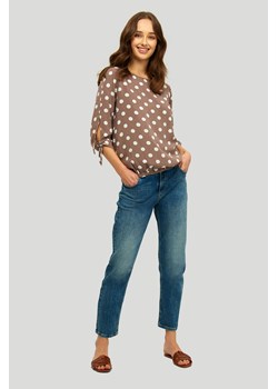 Bluzka damska z wiskozy z długim rękawem w kropki ze sklepu 5.10.15 w kategorii Bluzki damskie - zdjęcie 169690401