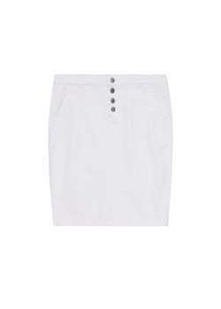 Spódnica damska ołówkowa z ozdobnymi guzikami biała ze sklepu 5.10.15 w kategorii Spódnice - zdjęcie 169690543