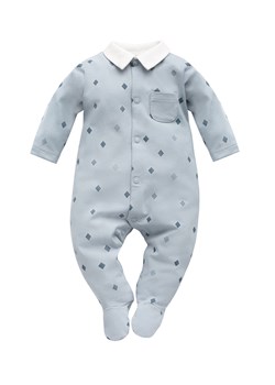 Niebieski pajac niemowlęcy z kołnierzykiem ze sklepu 5.10.15 w kategorii Pajacyki - zdjęcie 169690591