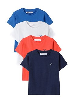 T-shirt bawełniany dla chłopca 4-pak basic ze sklepu 5.10.15 w kategorii T-shirty chłopięce - zdjęcie 169690871