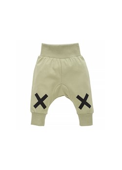 Zielone spodnie niemowlęce z nadrukiem ze sklepu 5.10.15 w kategorii Spodnie i półśpiochy - zdjęcie 169690890