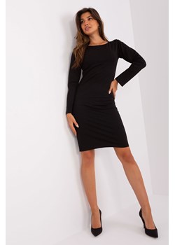 Czarna prosta sukienka damska dresowa z suwakiem ze sklepu 5.10.15 w kategorii Sukienki - zdjęcie 169691063