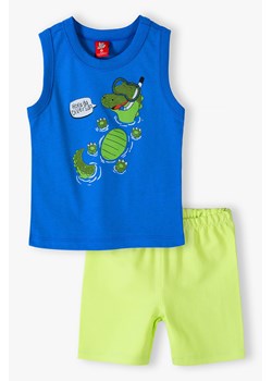 Komplet na lato - bluzka z krokodylem i szorty ze sklepu 5.10.15 w kategorii Komplety niemowlęce - zdjęcie 169691274