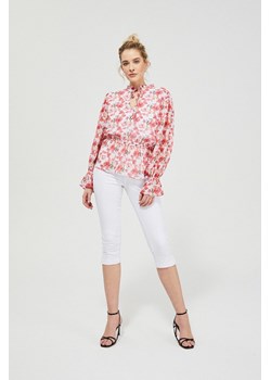 Koszula damska w kwiaty - różowa ze sklepu 5.10.15 w kategorii Koszule damskie - zdjęcie 169691391