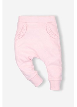 Spodnie niemowlęce z bawełny organicznej dla dziewczynki ze sklepu 5.10.15 w kategorii Spodnie i półśpiochy - zdjęcie 169691574