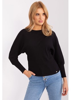 Czarna bawełniana bluzka basic ze sklepu 5.10.15 w kategorii Bluzki damskie - zdjęcie 169691614