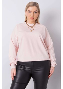 Jasnoróżowa bluza plus size Florentia ze sklepu 5.10.15 w kategorii Bluzy damskie - zdjęcie 169691653