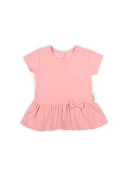 T-shirt niemowlęcy z falbanką - różowy ze sklepu 5.10.15 w kategorii Koszulki niemowlęce - zdjęcie 169691812
