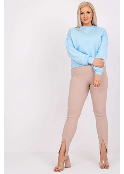 Jasnoniebieska bluza plus size z długim rękawem Florentia ze sklepu 5.10.15 w kategorii Bluzy damskie - zdjęcie 169691822