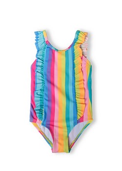 Jednoczęściowy kostium kąpielowy dziewczęcy w kolorowe paski ze sklepu 5.10.15 w kategorii Stroje kąpielowe - zdjęcie 169691833