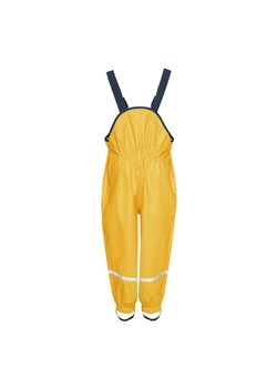 Spodnie przeciwdeszczowe na szelkach z elementami odblaskowymi-żółte ze sklepu 5.10.15 w kategorii Spodnie dziewczęce - zdjęcie 169691962