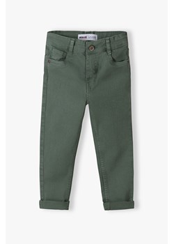 Zielone spodnie z bawełny dla niemowlaka ze sklepu 5.10.15 w kategorii Spodnie i półśpiochy - zdjęcie 169692154