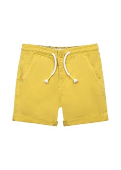Niemowlęce szorty bawełniane ze ściągaczem w pasie- żółte ze sklepu 5.10.15 w kategorii Spodenki niemowlęce - zdjęcie 169692470