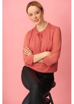 Elegancka bluzka damska z wiązaniem pod szyją ze sklepu 5.10.15 w kategorii Bluzki damskie - zdjęcie 169692551