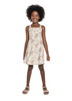 Sukienka na grube ramiączka w misie - beżowa ze sklepu 5.10.15 w kategorii Sukienki dziewczęce - zdjęcie 169692702